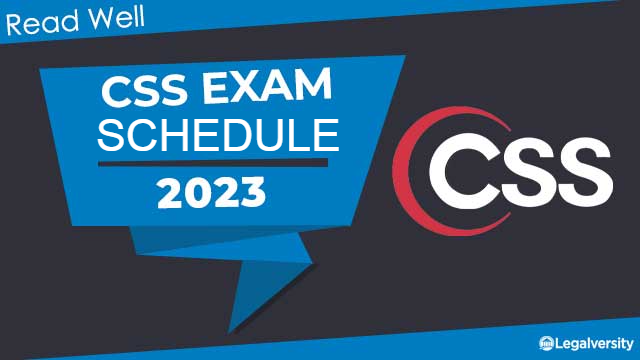 Exam Schedule for CSS 2023