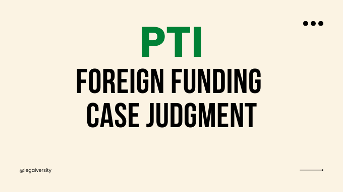 PTI Foreign Funding Case Judgement PDF Download