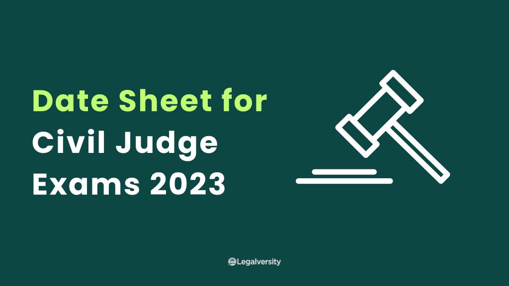 Date Sheet for Civil Judge Exam 2023 - Lahore High Court