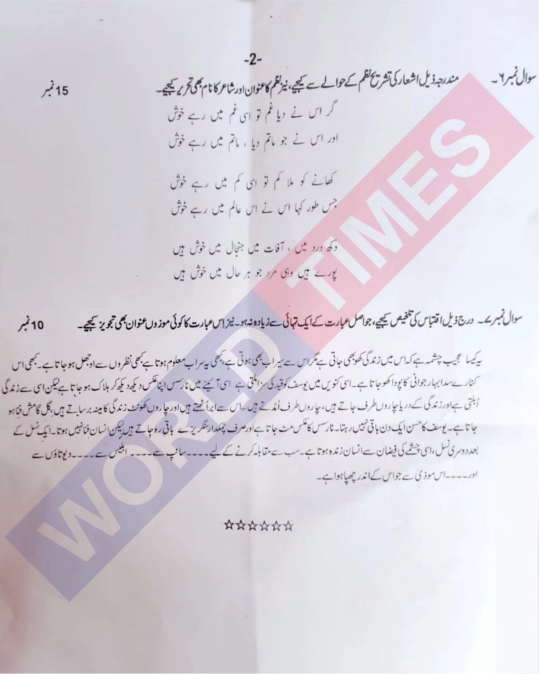 PMS Urdu Paper-II 2022-2