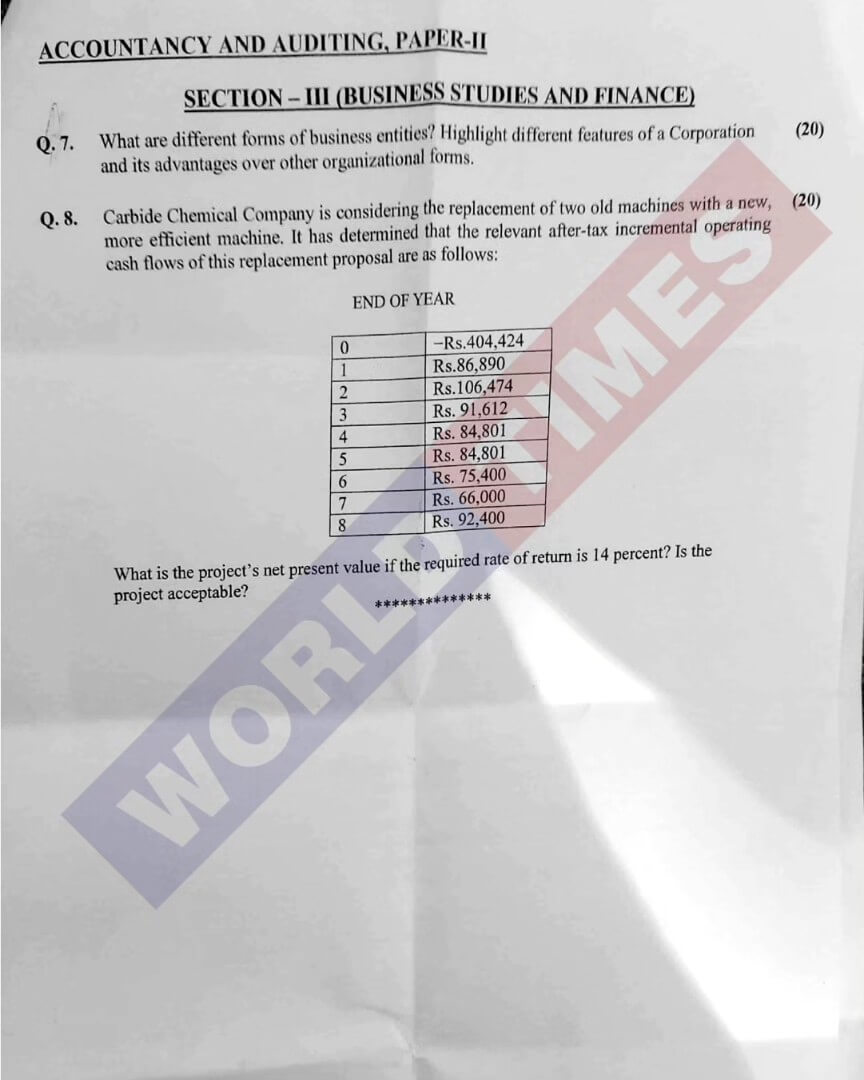 Css Accounting Auditing Paper Ii Legalversity