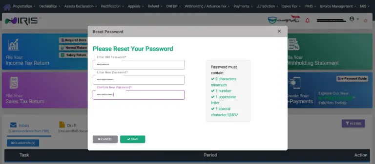 Create a New Password