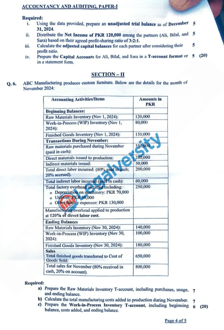 CSS Accounting and Auditing Paper-I 2025 (3)