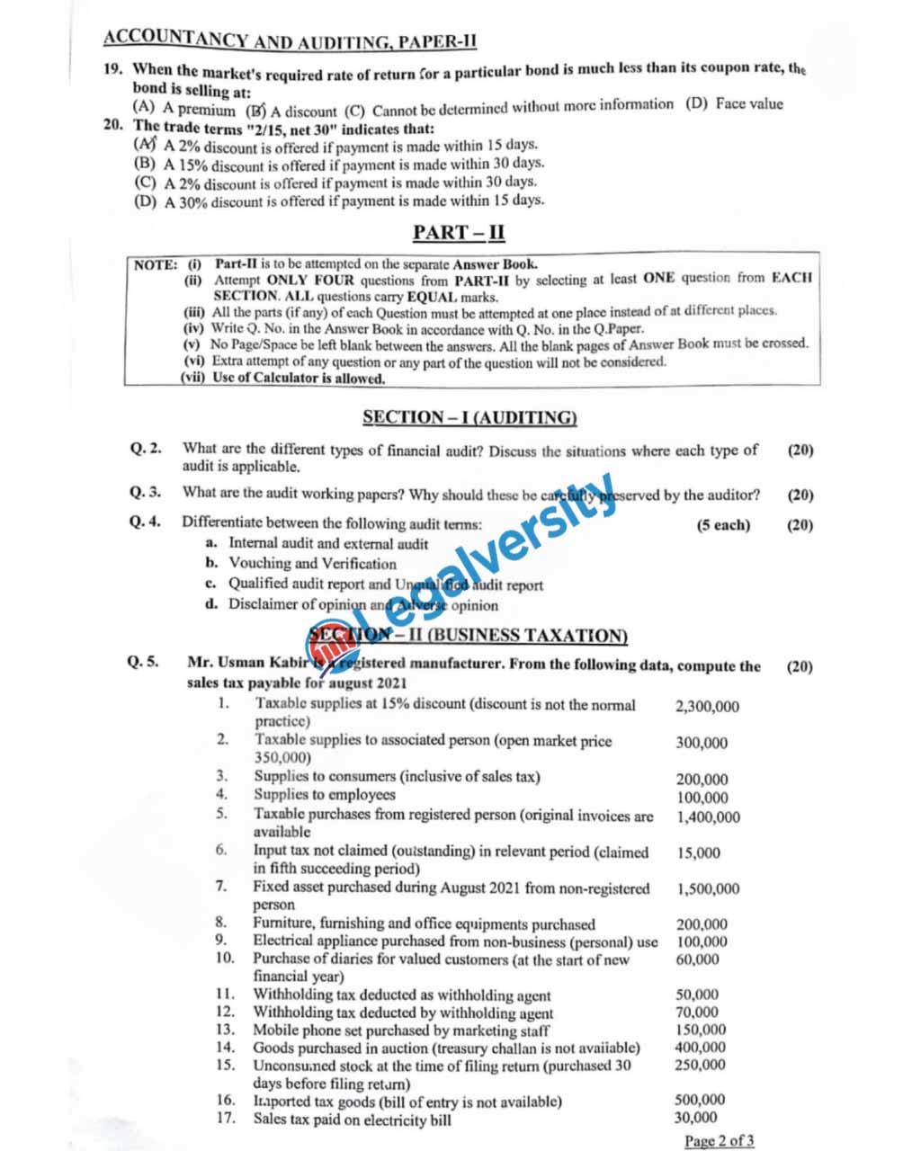 CSS Accounting and Auditing Paper-II 2025 (1)