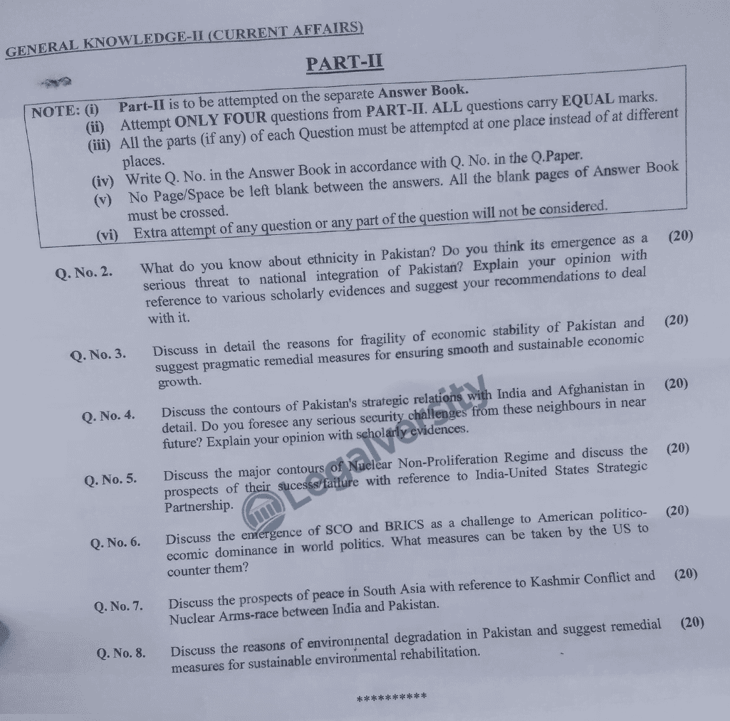 CSS Current Affairs paper 2025 (1)