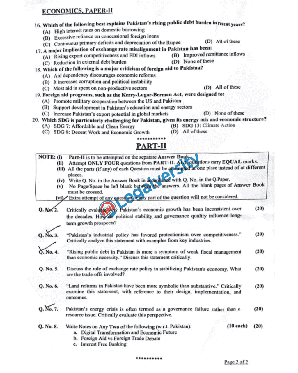 CSS Economics Paper-II 2025 (1)