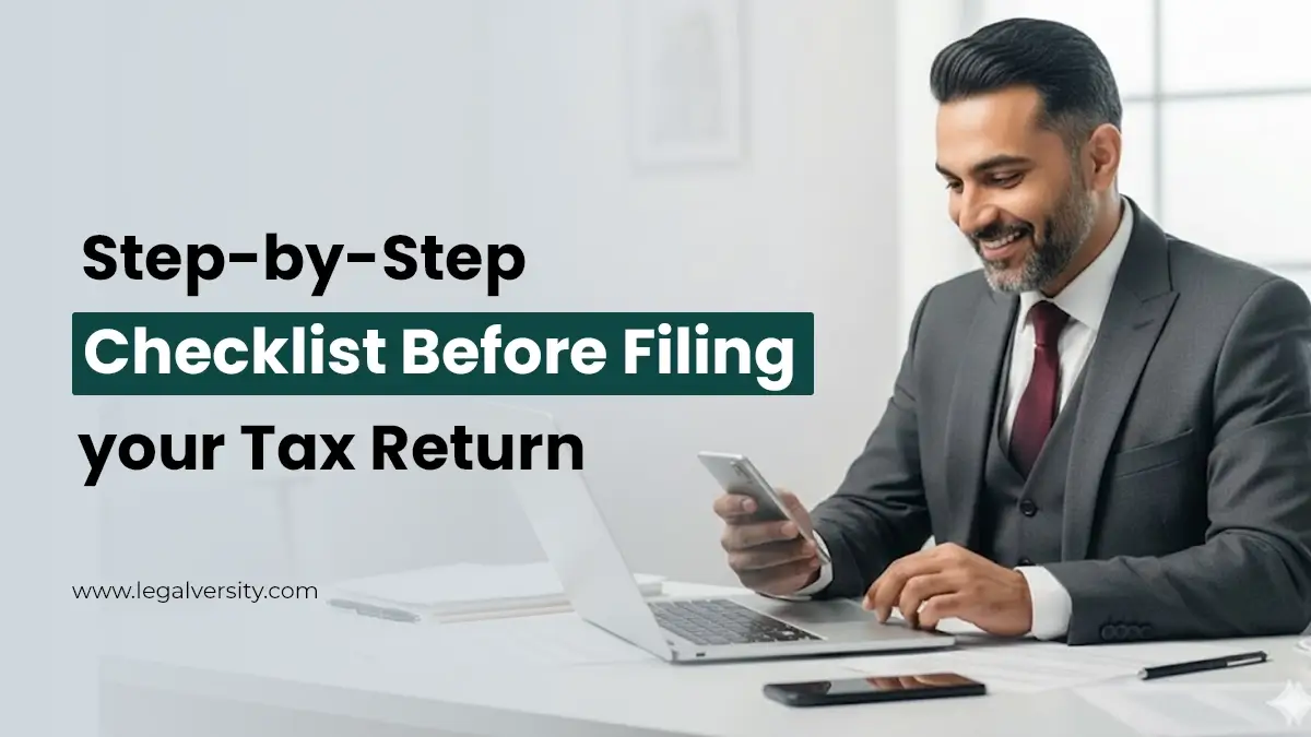 Step-by-Step Checklist Before Filing Your Income Tax Return