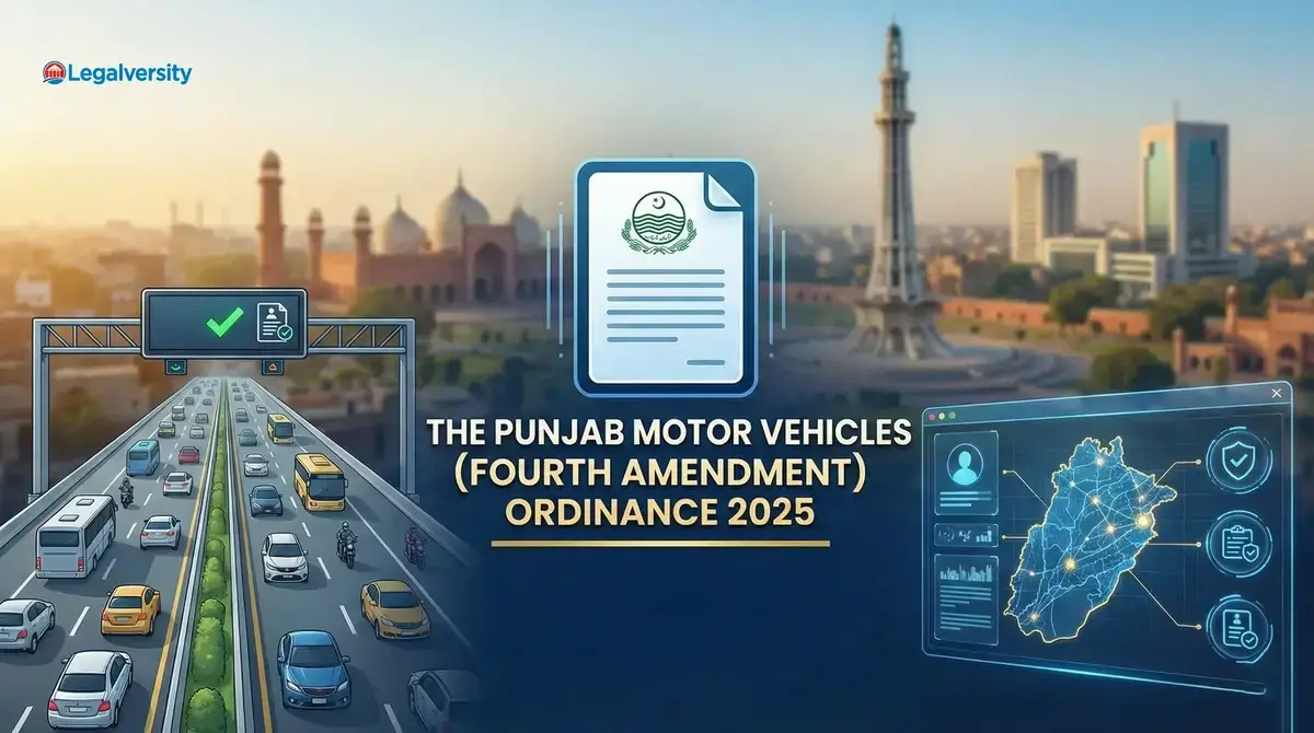The Punjab Motor Vehicles (Fourth Amendment) Ordinance 2025