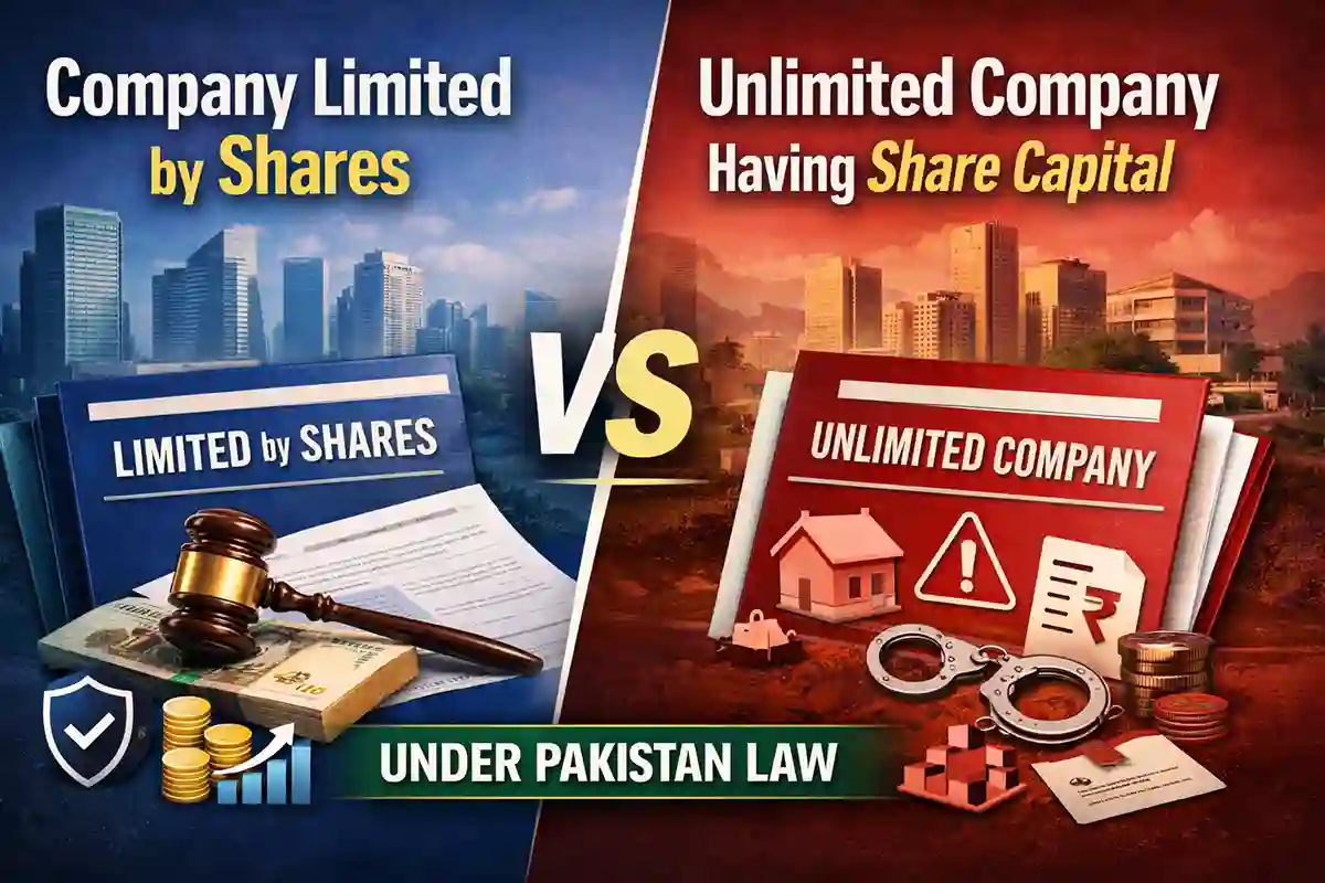 Company Limited by Shares vs. Unlimited Company Having Share Capital under Pakistan Law