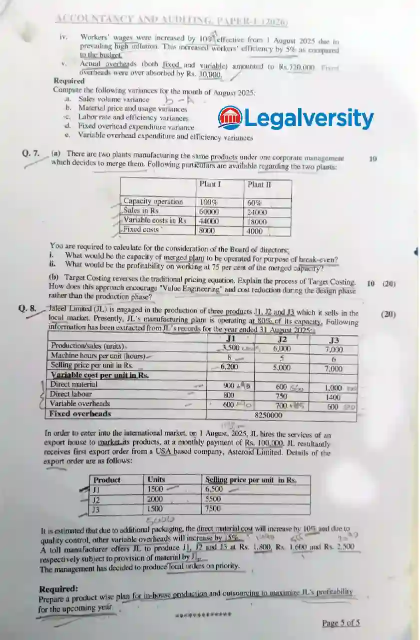 CSS Accountancy and Auditing Paper-I 2026 _4