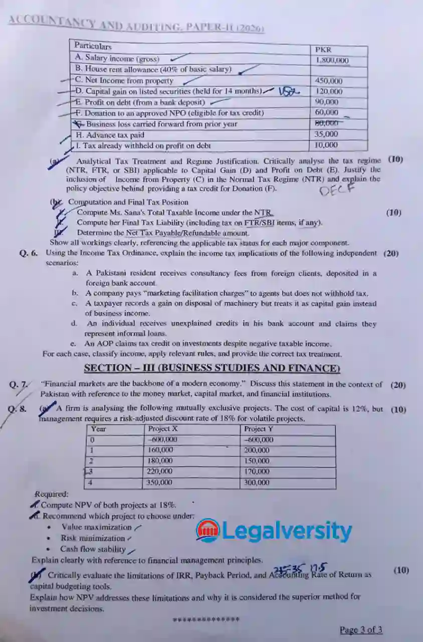 CSS Accountancy & Auditing Paper-II 2026 _1