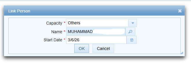 Step 5- Link the person 