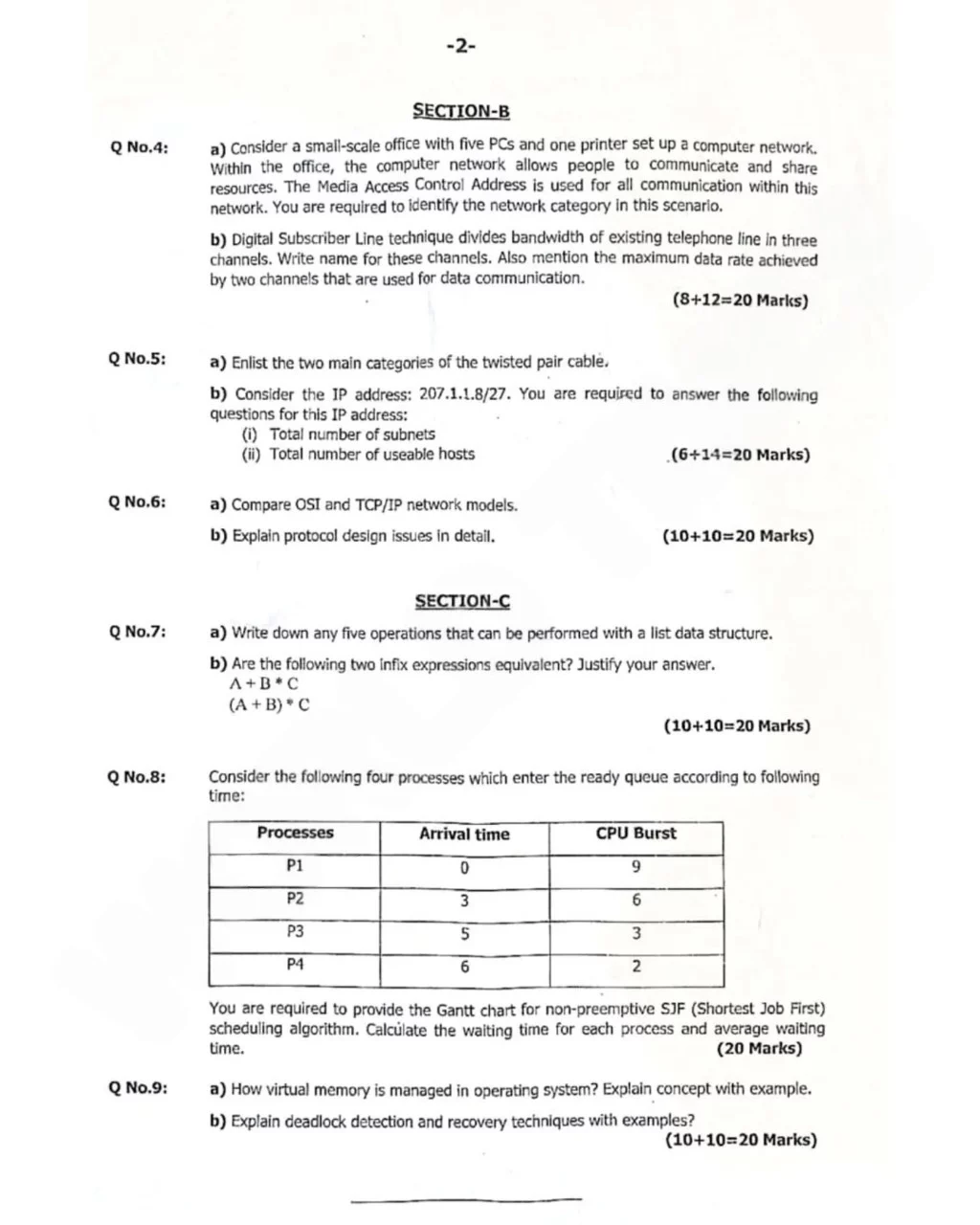 PMS Computer Science Paper-I 2025 -1